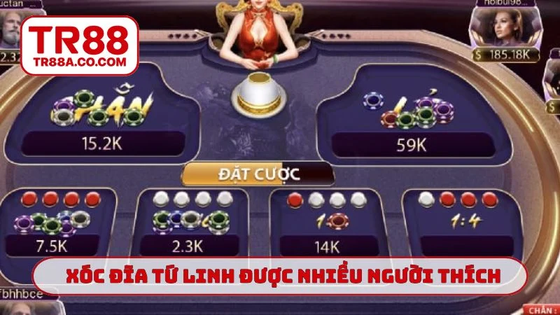 Xóc đĩa tứ linh TR88 được nhiều người yêu thích